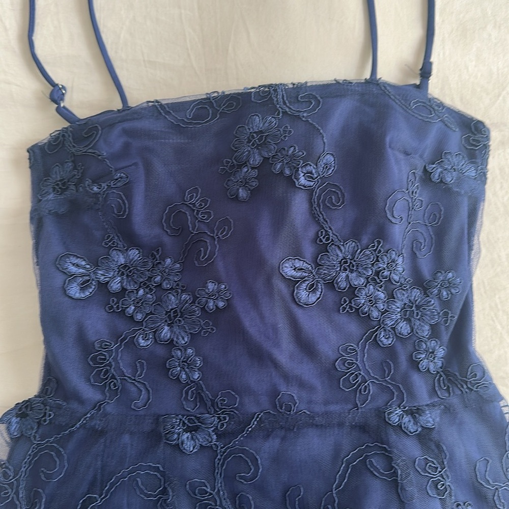 Lucy in the Sky Navy Blue Floral Dress